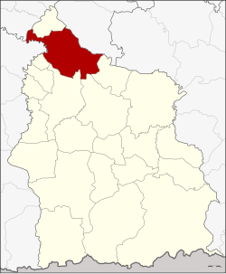 District location in Sisaket Province