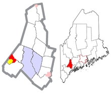 Androscoggin County Maine Incorporated Areas Mechanic Falls Highlighted.png