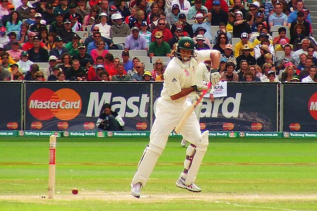 Symonds on the way to his maiden Test hundred in 2006