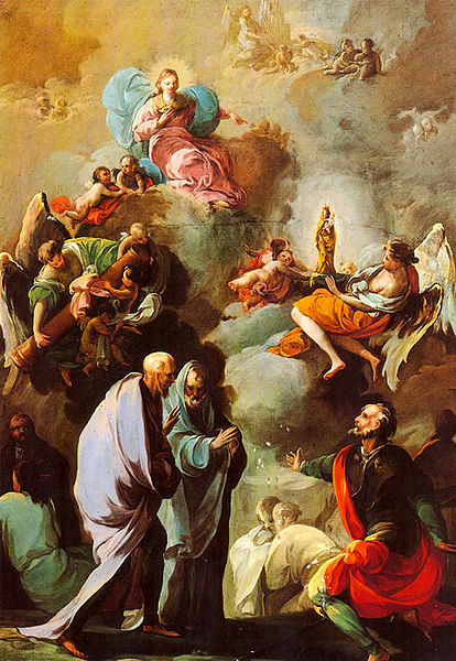 Apparition of the Virgin of the Pillar to Saint James and his Saragossan disciples by Francisco Goya, c. 1769