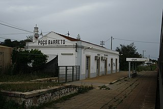 <span class="mw-page-title-main">Poço Barreto halt</span> Railway halt in Portugal