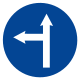 Turn left and straight ahead