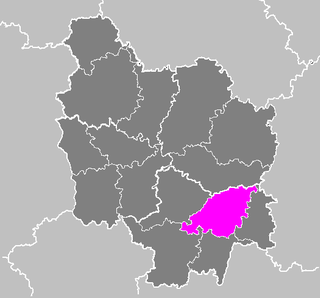 Lag vum Arrondissement Chalon-sur-Saône an der Bourgogne