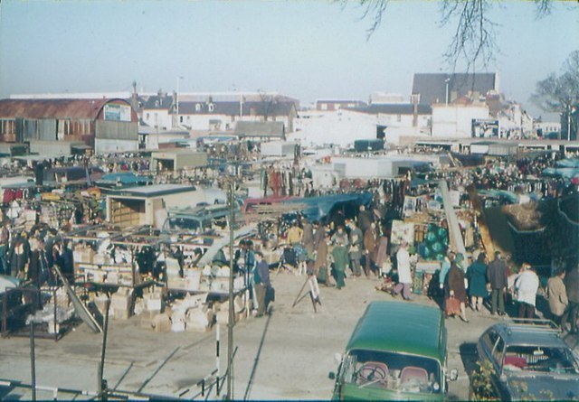 Ashford Market in 1975. A market had been based here since 1856.