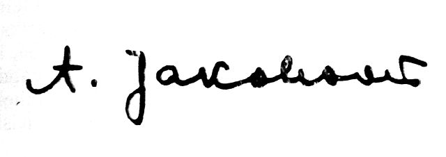 Signature de August Jakobson