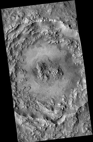 <span class="mw-page-title-main">Auki (crater)</span> Crater on Mars