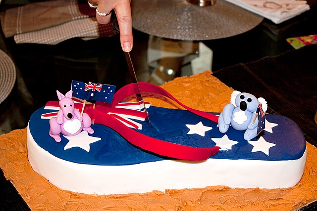 Australia Flag Cake | Cake decorating, Flag cake, Cake