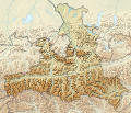 Topografische Karte Relief map