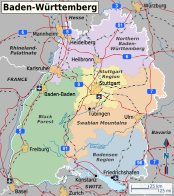 Map wurttemberg 1800 germany Württemberg Emigration