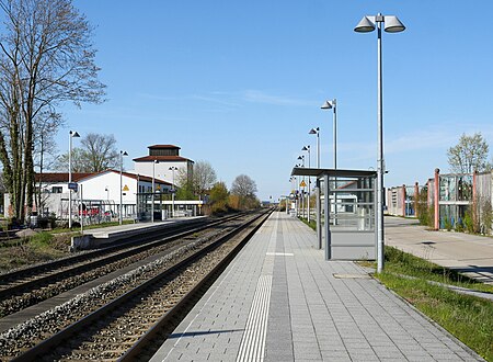 Bahnhof Lagerlechfeld Bahnsteige 2021