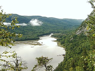 Éternité River river in Quebec, a tributary of the Saguenay (Canada)