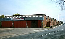 Yorkshire Traction bus garage in Barnsley in May 2006 Barnsley Tramway - Bus shed 06-05-06.jpg