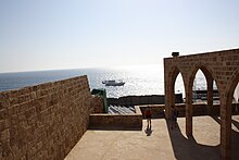 Batroun, uitzicht op de Middellandse Zee vanaf de Notre Dame de la Mer.JPG