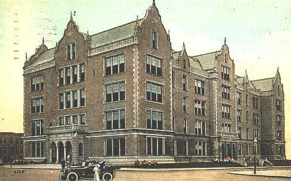 Bay Ridge High, in a 1920 postcard
