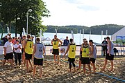 Deutsch: Beachhandball Europameisterschaften 2019 (Beach handball Euro); Tag 4: 5. Juli 2019 – Männer, Viertelfinale, Ungarn-Deutschland 2:1 (23:16, 11:23, 9:6) English: Beach handball Euro; Day 4: 5 July 2019 – Quarter Final Men – Hungary-Germany 2:1 (23:16, 11:23, 9:6)