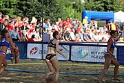 Deutsch: Beachhandball Europameisterschaften 2019 (Beach handball Euro); Tag 4: 5. Juli 2019 – Frauen, Viertelfinale, Spanien-Ungarn 1:2 (14:16, 26:16, 2:5) English: Beach handball Euro; Day 4: 5 July 2019 – Quarter Final Women – Spain-Hungary 1:2 (14:16, 26:16, 2:5)