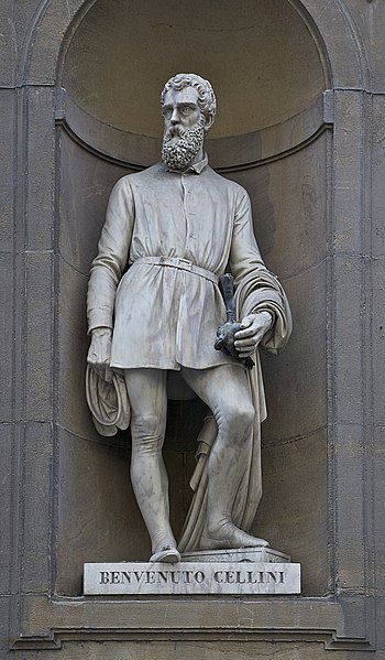 Statue of Cellini, Piazzale degli Uffizi, Florence