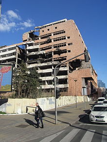 Resti dei bombardamenti del 1999