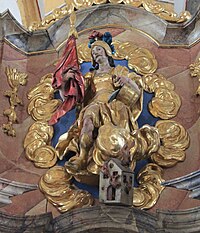 Bleiburg - Pfarrkirche - Seitenaltar - Hl Florian.jpg