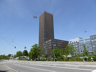 Bohrs Tårn set fra Vigerslev Allé