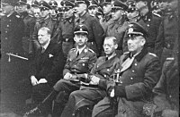 Heinrich Himmler đến thăm Na Uy, cùng với Vidkun Quisling, Josef Terboven và Nikolaus von Falkenhorst.