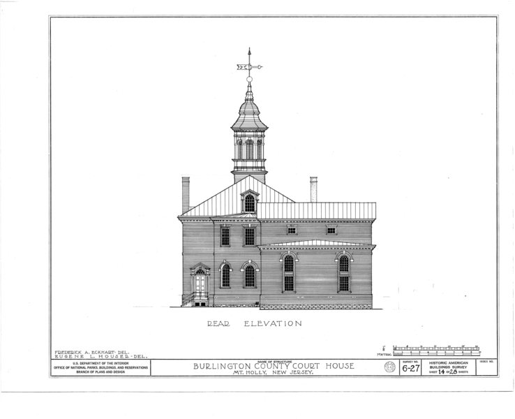 File:Burlington County Courthouse, High Street, Mount Holly, Burlington County, NJ HABS NJ,3-MOUHO,1- (sheet 14 of 28).png