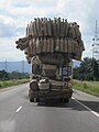 Bus loaded with baskets and fish traps Ghana.jpg