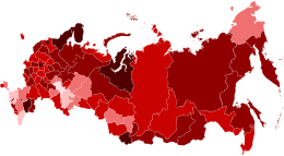 Covid-19 cas d'épidémie par habitant Russia.svg