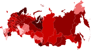Карта числа заражений COVID-19 на душу населения по регионам России, включая спорные Республику Крым и Севастополь