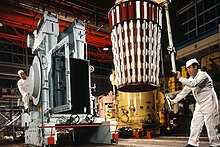 Loading Magnox fuel at Calder Hall nuclear power station Calder Hall, fuel loading.jpg