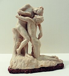 Camille Claudel.- Sakountala, dite Vertumne et Pomone, 1905, marbre.