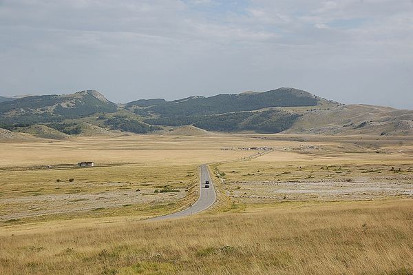 Campo Imperatore valley in Abruzzo