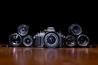 Canon New F-1 FD-mount 35mm single-lens reflex camera