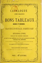 Thumbnail for File:Catalogue d'une collection de bons tableaux anciens et modernes de gravures en feuilles, d'objets d'art et de quelques livres, provenant de successions d'amateurs (IA feuillesdocol00terb).pdf