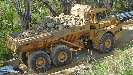 Caterpillar D350D articulated off-road truck