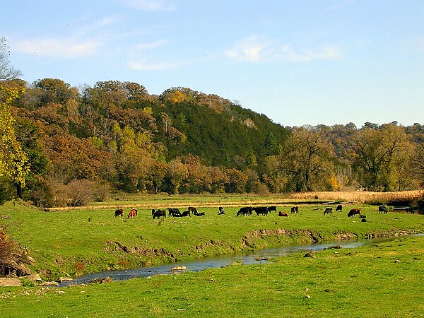 County landscape in autumn