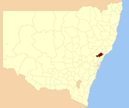 Ville de Cessnock - Carte