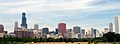 Chicago's skyline from the Museum Campus