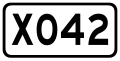 China County Road X042.svg