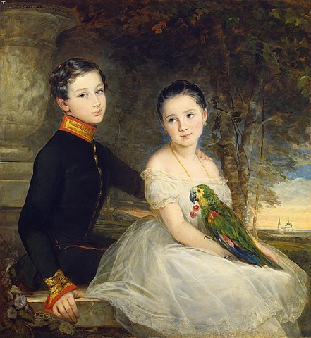 441px-Christina_Robertson_-_Children_with_Parrot,_1850.jpg (441×480)