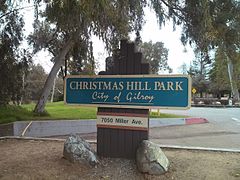 פארק גבעת חג המולד בגילרוי קליפורניה ארה