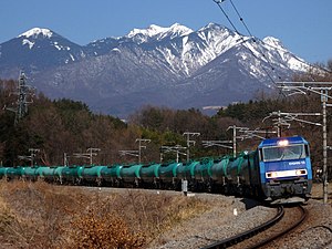 Freight train on the Chūō Main Line