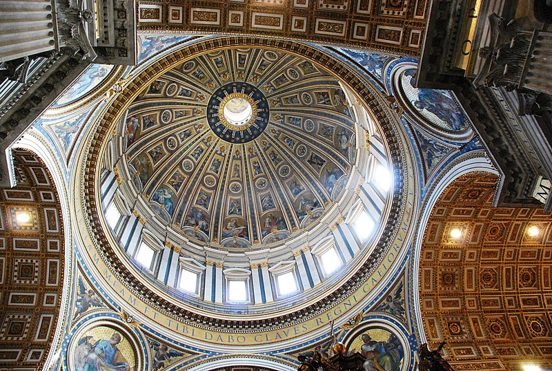 File:Città del vaticano.Basilica di San Pietro. Interno della cupola. Maggio 2010 - panoramio.jpg