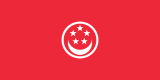 Handelsflagge von Singapur