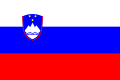 Súčasná štátna a civilná vlajka Slovinska (pomer 2:3)
