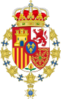 Coat of Arms of Juan Carlos I of Spain (Order of the Seraphim).svg