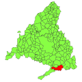Розташування муніципалітету у автономній спільноті Мадрид