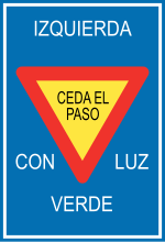 Миниатюра для Файл:Cuba road sign - Izquierda con luz verde.svg