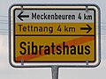 M.-Sibratshaus ← Meckenbeuren 4 km Tettnang 4 km →