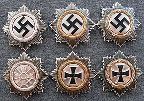 Set of a holder of the German Cross in gold Pz Pi BTL 37